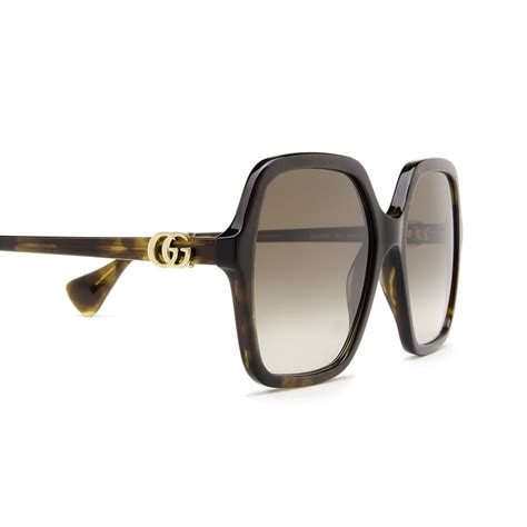 Gucci™ GG1072S 002 56 Havana Sunglasses 